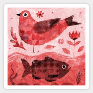 Red River Bird Sticker